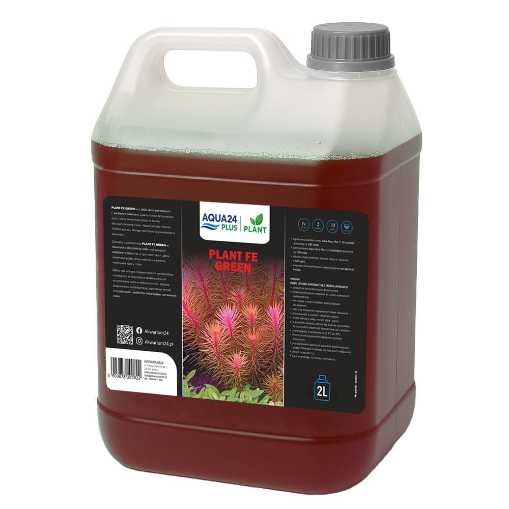 Nawóz Żelazowy Żelazo Fe dla Roślin Plant Fe Green Aqua24 Plus 2L / 2000ml.jpeg